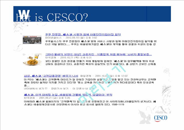 세스코,세스코마케팅전략,세스코분석,CESCO마케팅전략,CESCO분석   (7 )