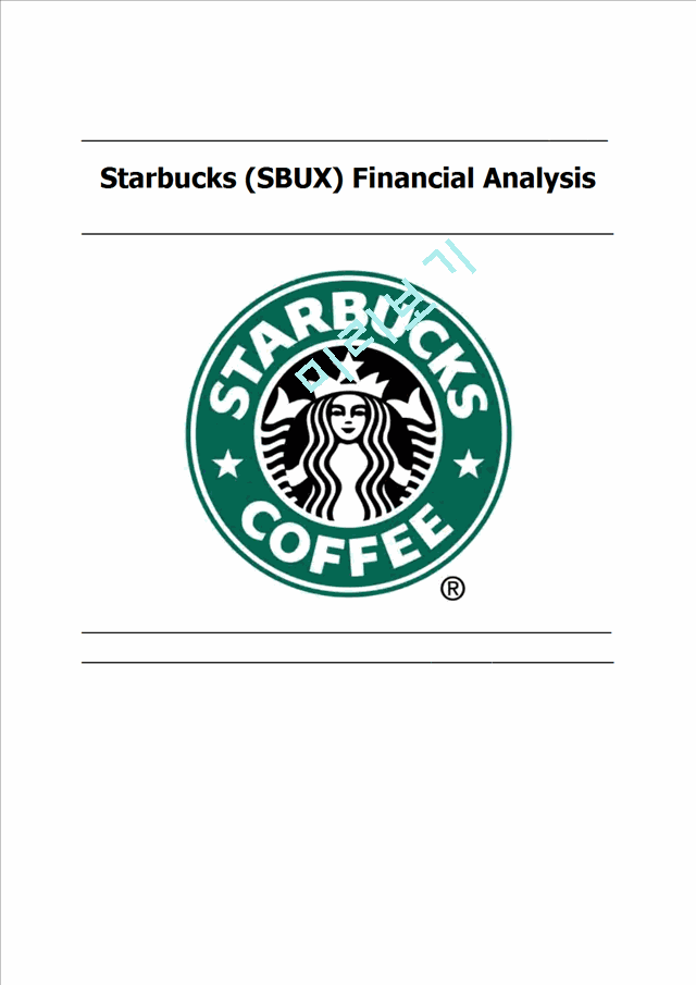 스타벅스기업분석,스타벅스재무분석,스타벅스재무전략,재무분석사례,재무전략사례,영문기업분석,영문재무분석   (1 )